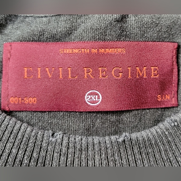 Civil Regime "Fight Or Flight V2" 199X Vintage Oversized Tee - Picture 5 of 9